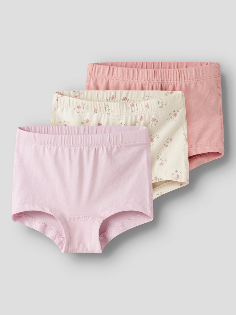 Trosor 3-pack Blommor Rosa