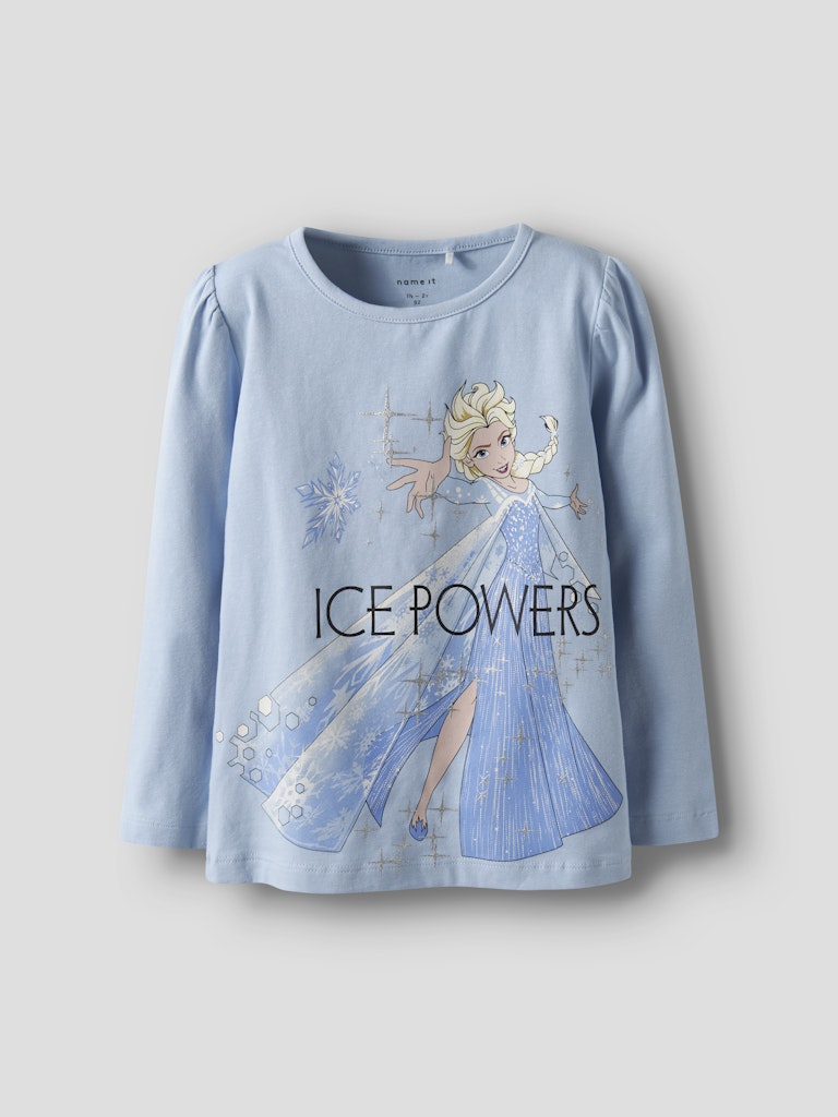 Topp Frost Elsa Långärmad Glitter Osma Ljusblå