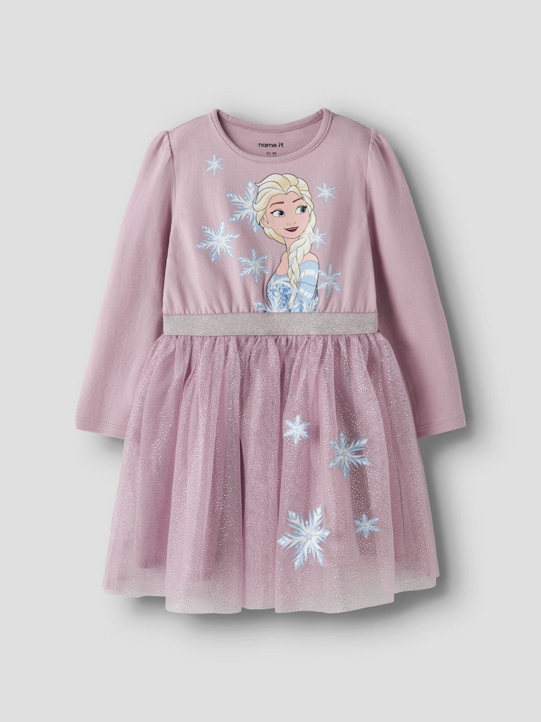 Frost Klänning ElsaTyll Glitter Osimi Enfärgad Rosa