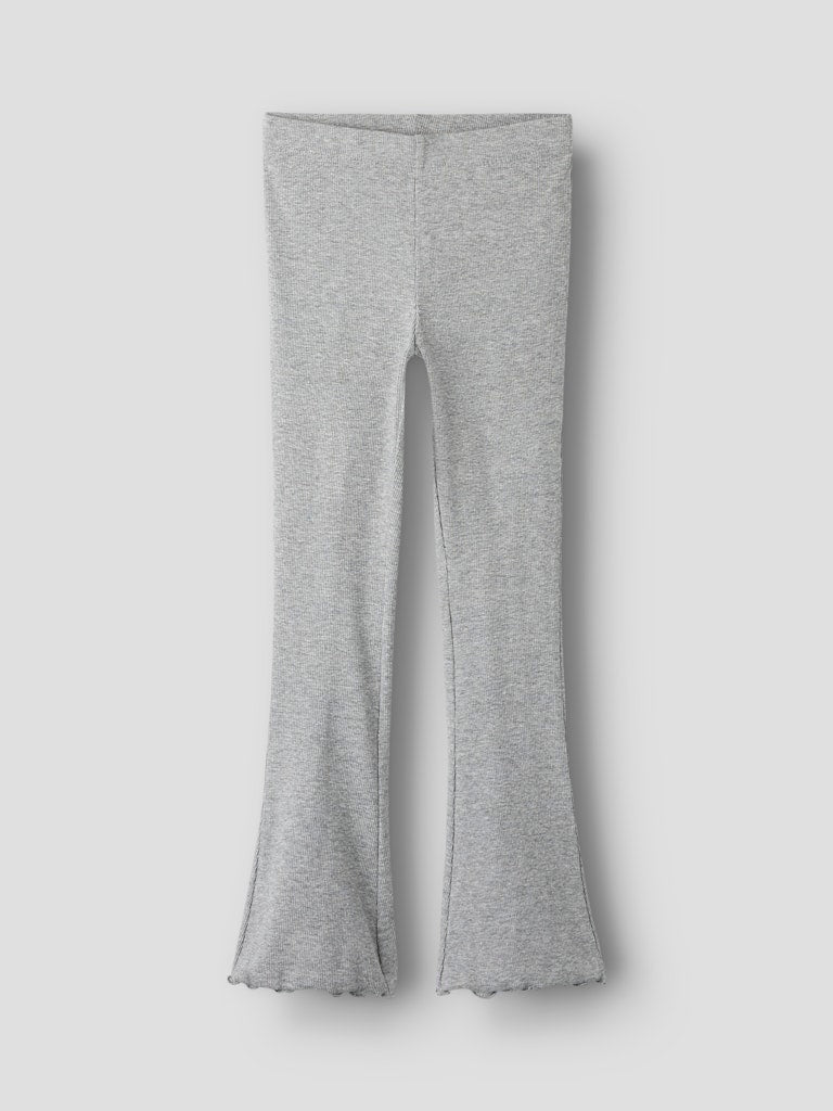 Bootcut Leggings/Byxa Nakal Ribbad Grå