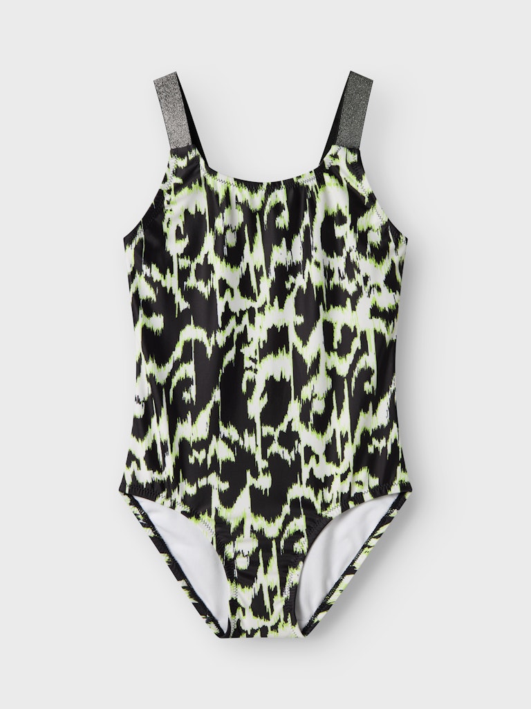 Baddräkt Zeria Mönstrad Svart/Grön