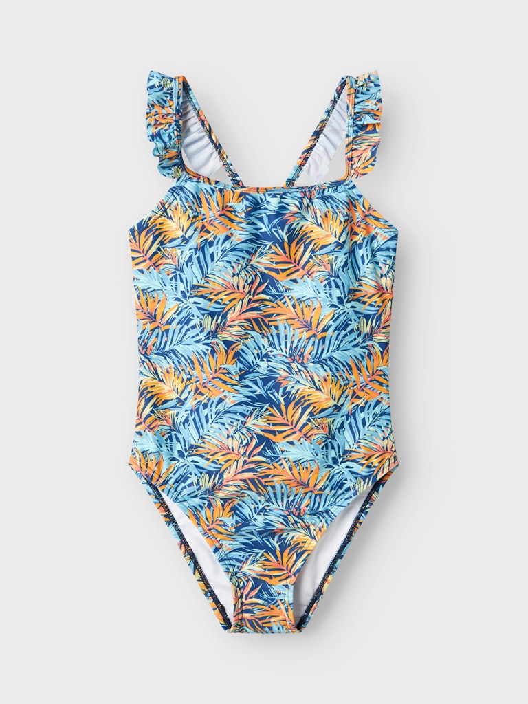 Baddräkt Zeline Tropical Blå/Orange