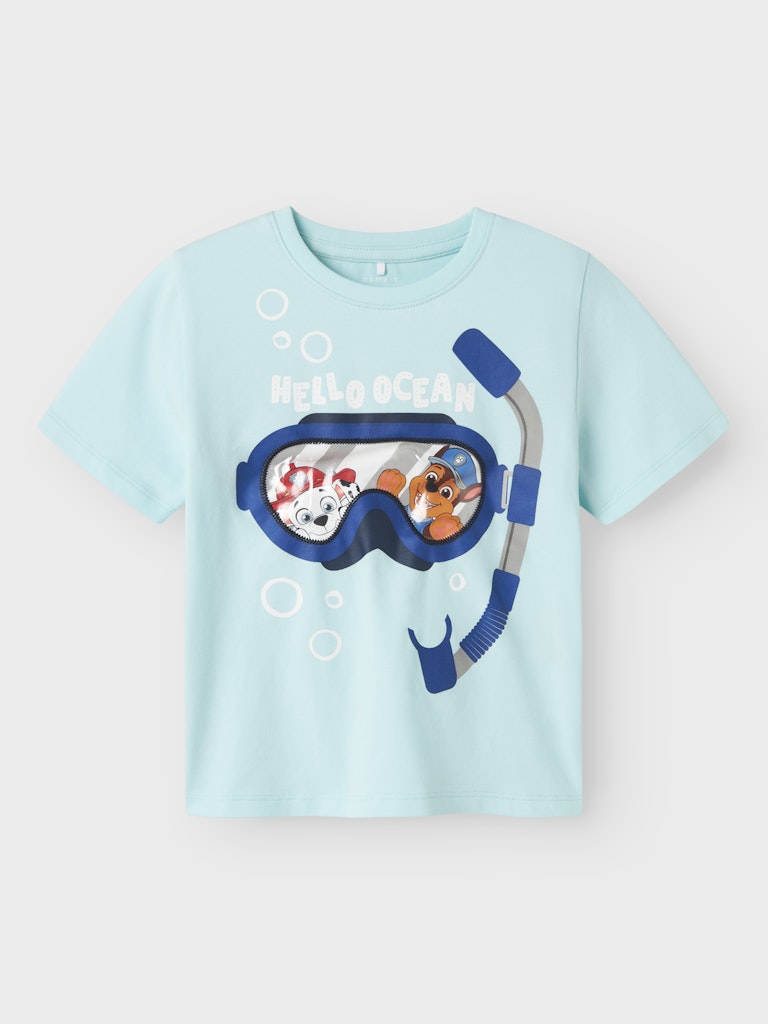 T-shirt Paw Patrol Chase Marshall Morish Ljusblå