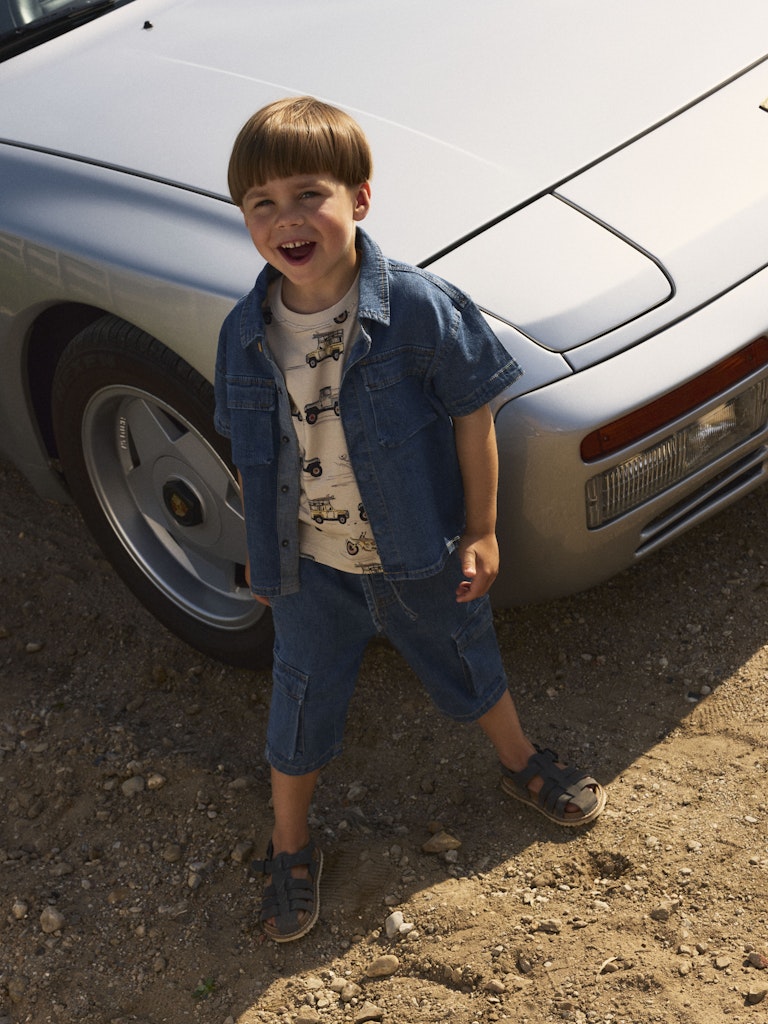 Shorts Knickers Ben Mjuka Jeans Blå