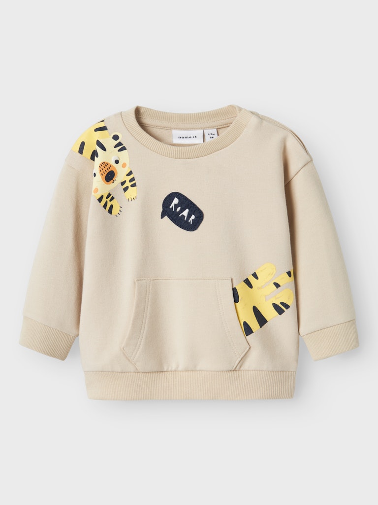 Sweattröja Tiger Hack Beige