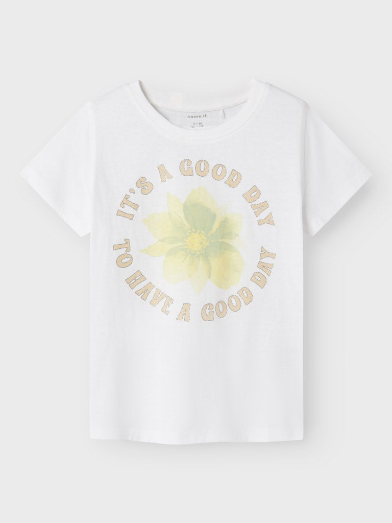 Topp Kortärmad Jopki Glitter Vit