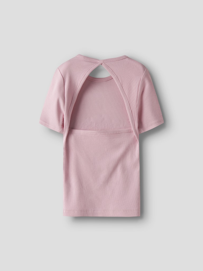 Topp Jalgos Ribbad Enfärgad Rosa