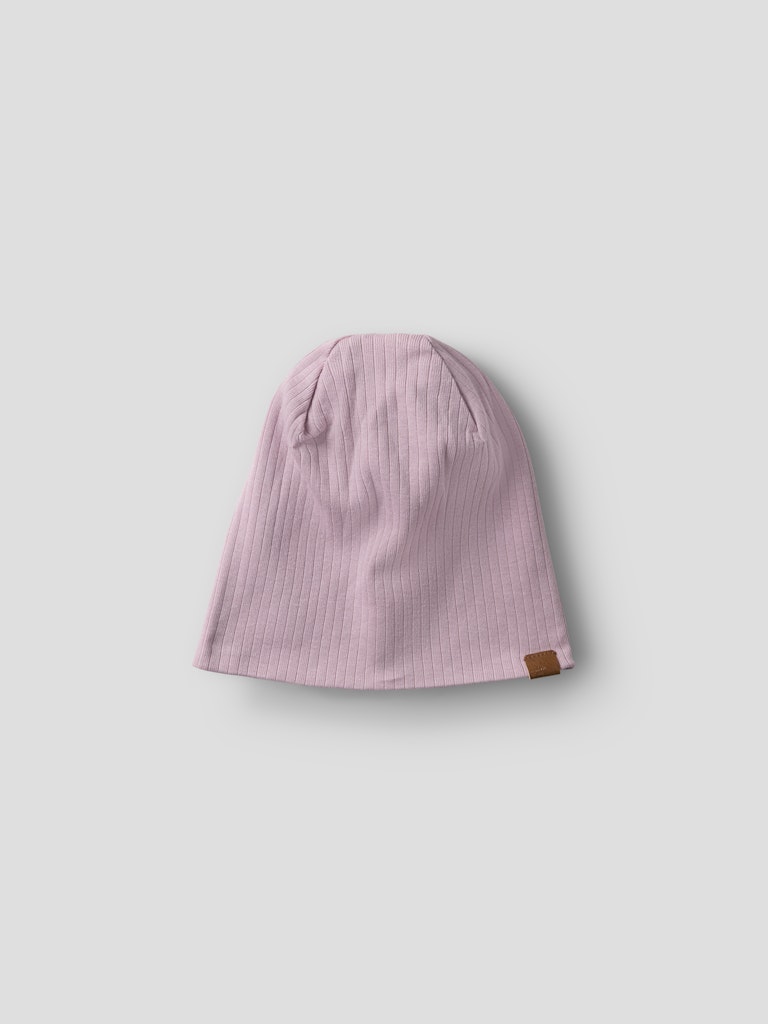 Mössa Mex M Ribbad Enfärgad Rosa