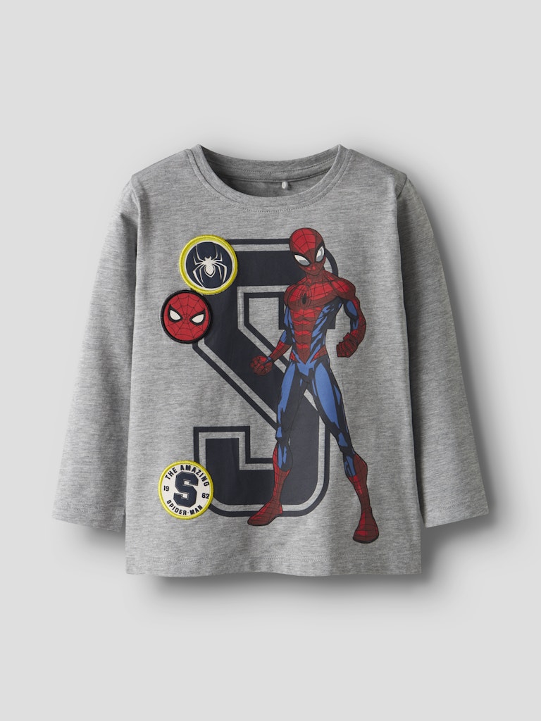 Långärmad Topp Spider-Man Deep Grå