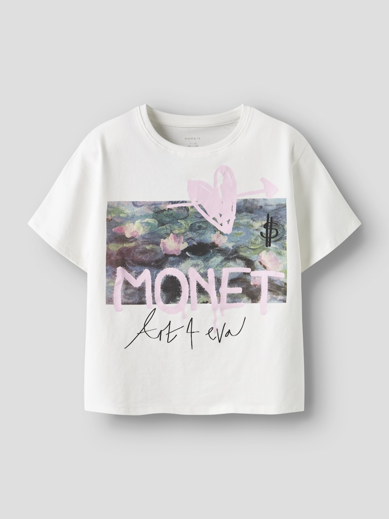 Kortärmad Topp Monet Dydissi Vit