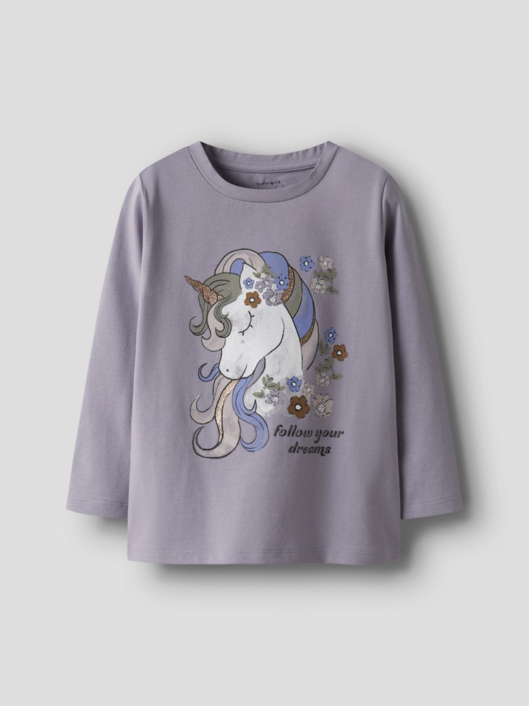 Långärmad Topp Enhörning Tulinea Lila