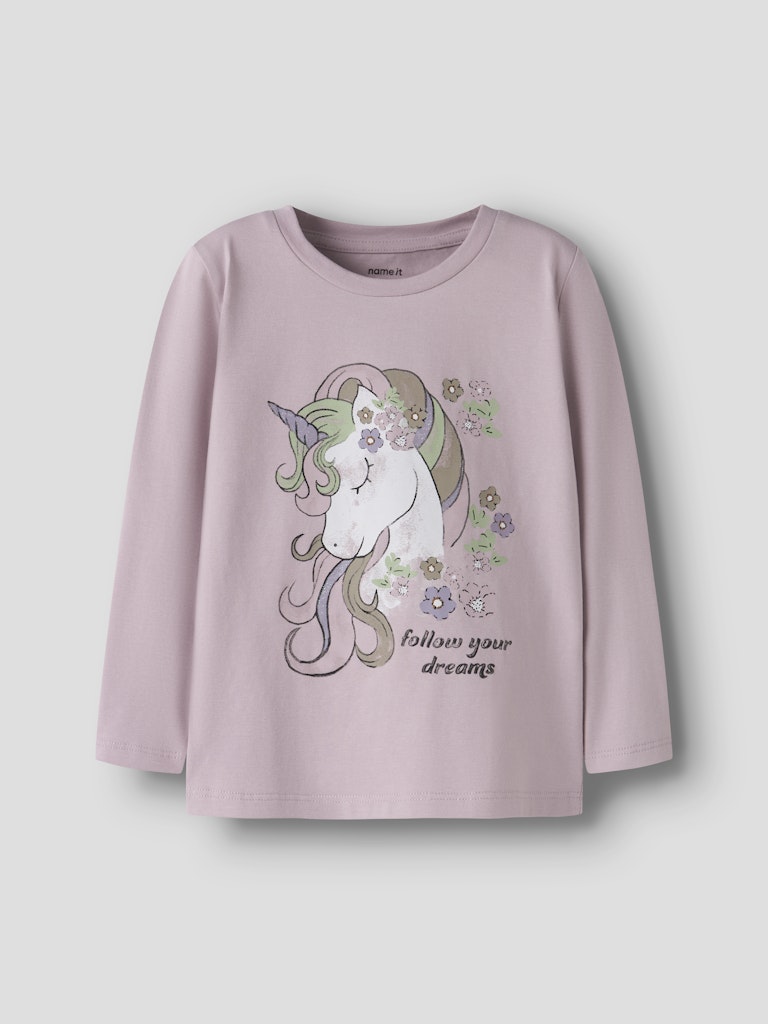 Långärmad Topp Enhörning Tulinea Rosa