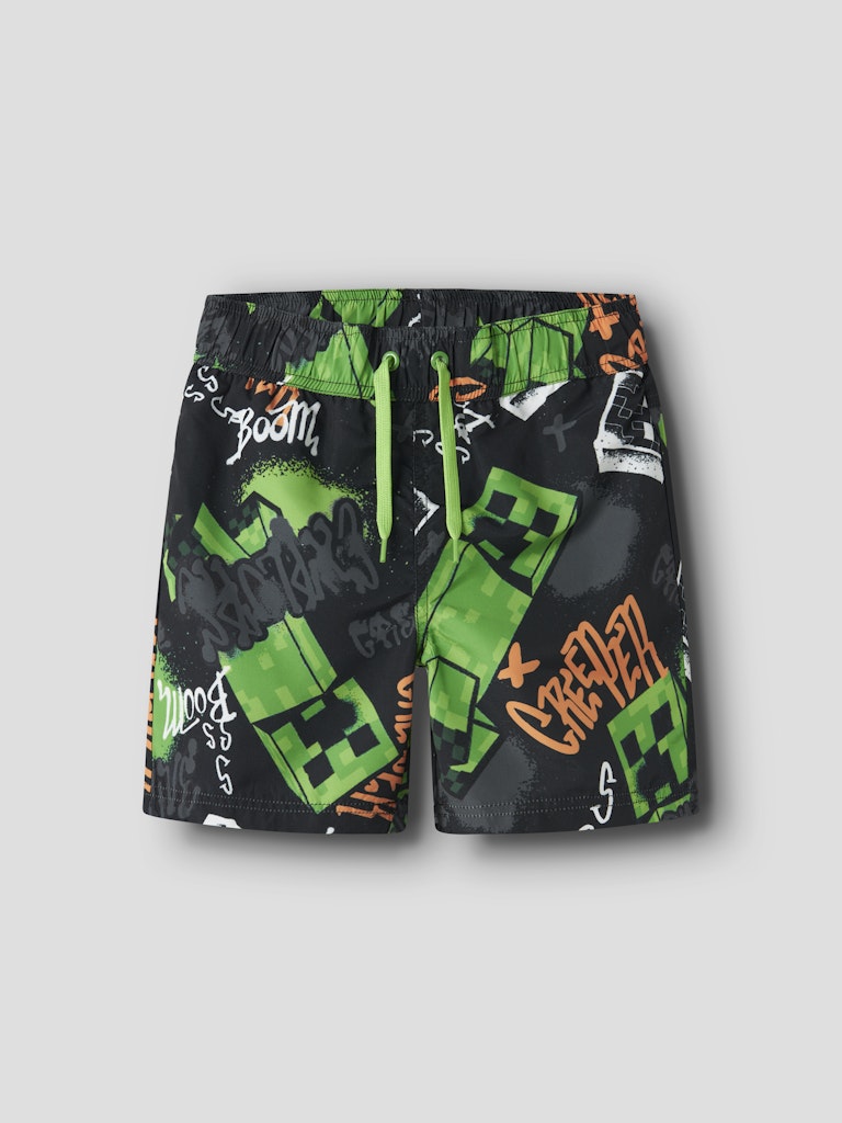 Badshorts Minecraft Mic Svart