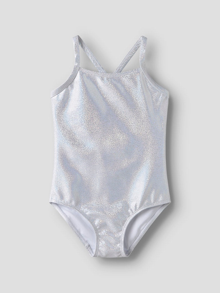Baddräkt Zola Glittrig Enfärgad Silver
