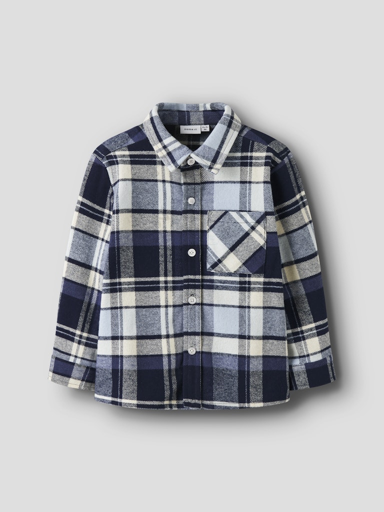 Skjorta Overshirt Flanell Rutig Detul Blå