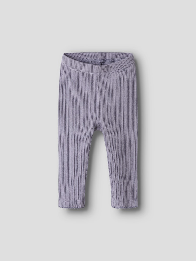 Leggings Demi Ribbade Enfärgade Lila