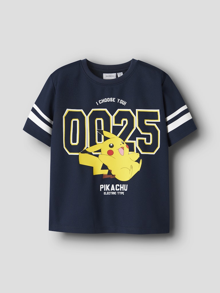 T-shirt Pokémon Pikachu Mic Poly Marinblå