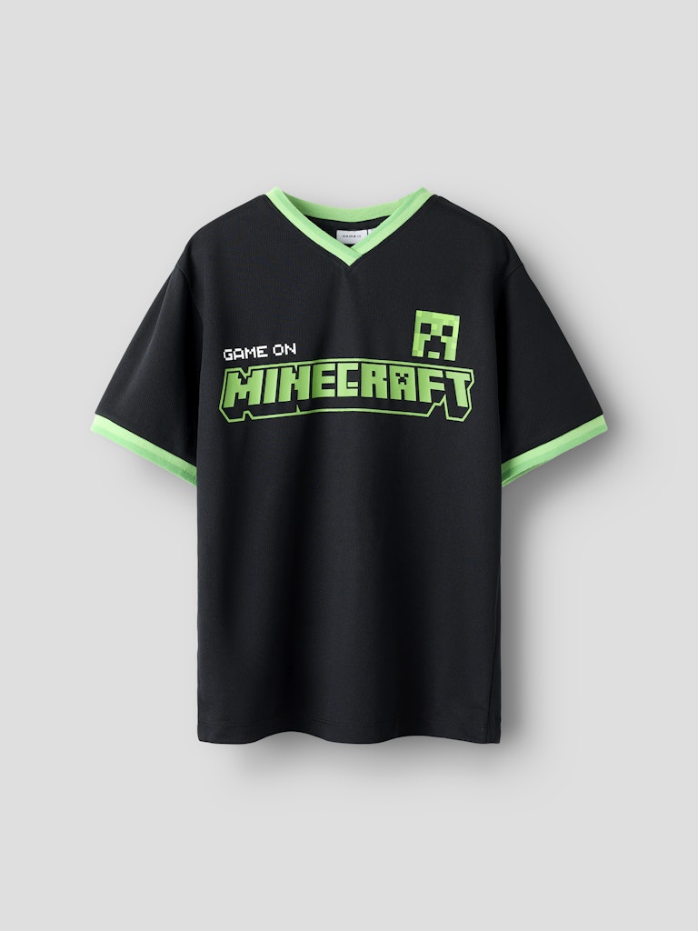 T-shirt Minecraft Mali Poly Backprint Svart