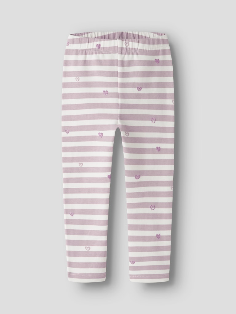 Sweat Leggings Davina Ränder Hjärtan Rosa