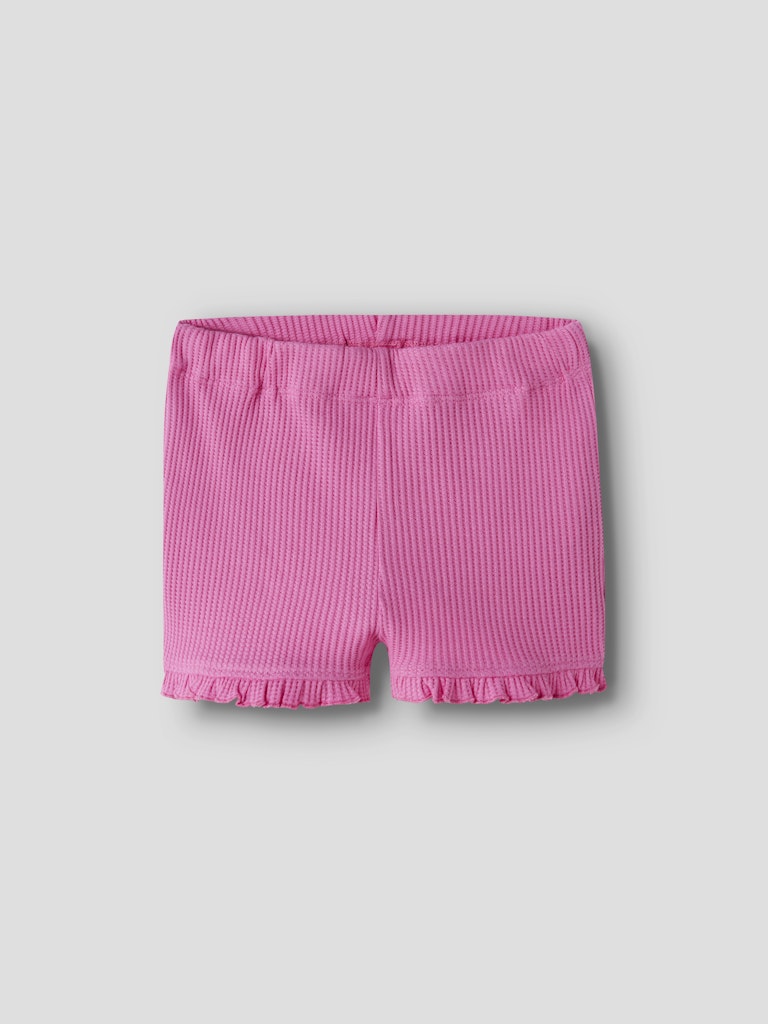 Shorts Filukaz Enfärgade Våfflad Struktur Rosa