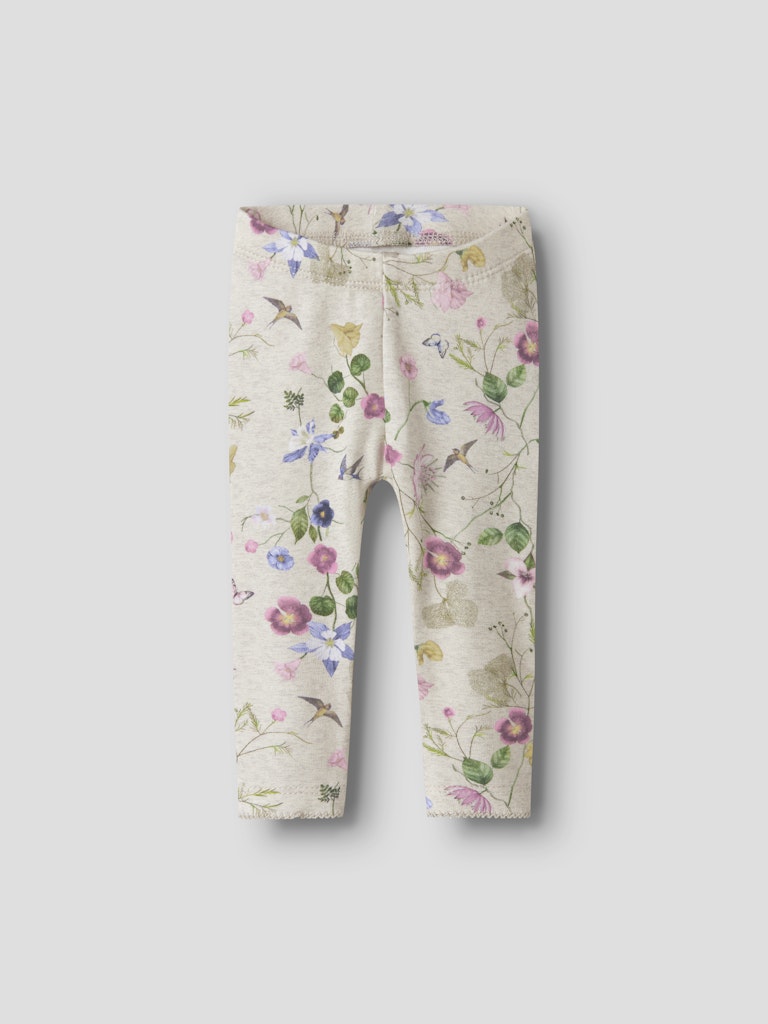 Leggings Falca Blommor Beige