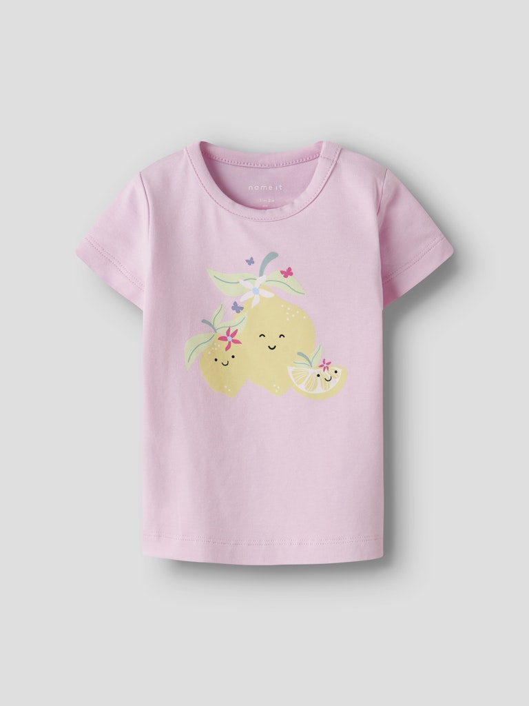 T-shirt Kortärmad Citroner Fitruz Rosa