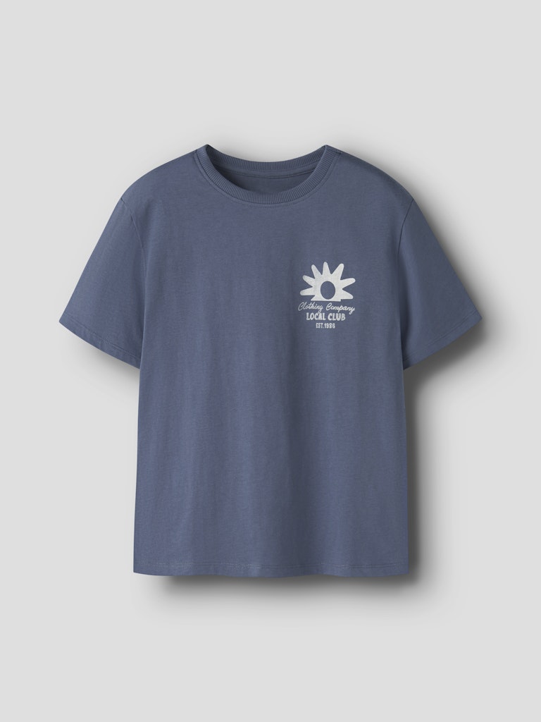 T-shirt Kortärmad Fakim Backprint Blå