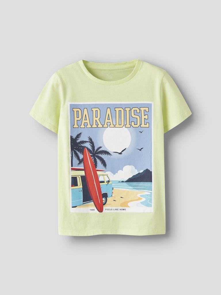 T-shirt Fivil Surf Paradise Lime