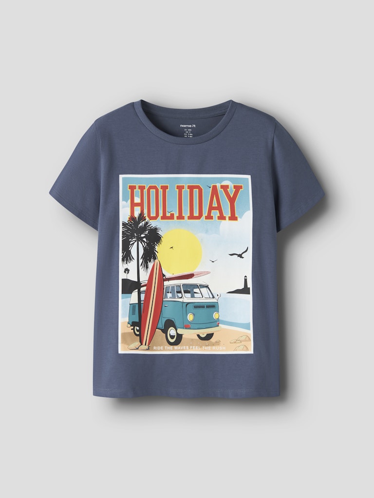 T-shirt Fivil Surf Holiday Blå