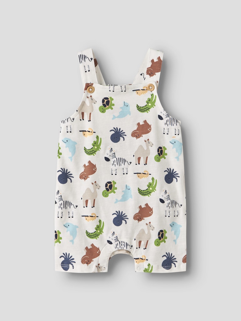 Hängselshorts Fari Djurmönster Vit