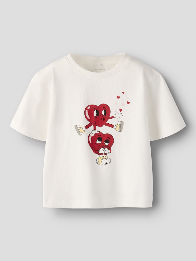 Topp Kortärmad Alla Hjärtan Bswet Vit