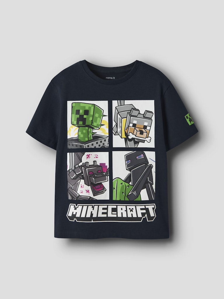 T-shirt Minecraft Kortärmad Mykin Blå