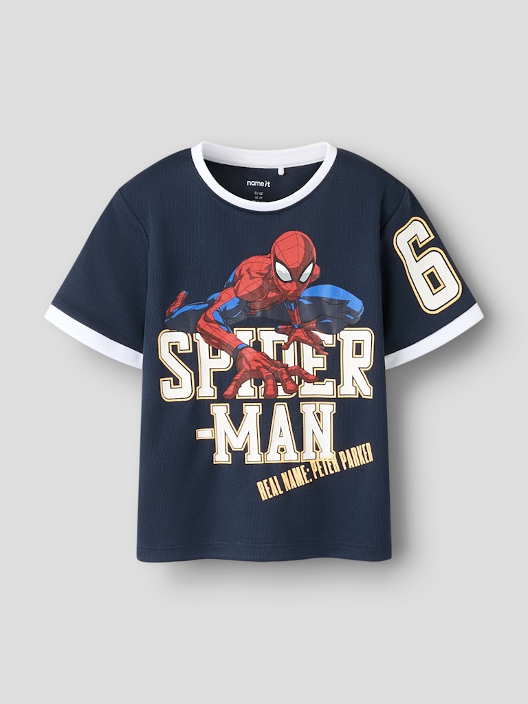 T-shirt Kortärmad Spiderman Poly Anri Marinblå