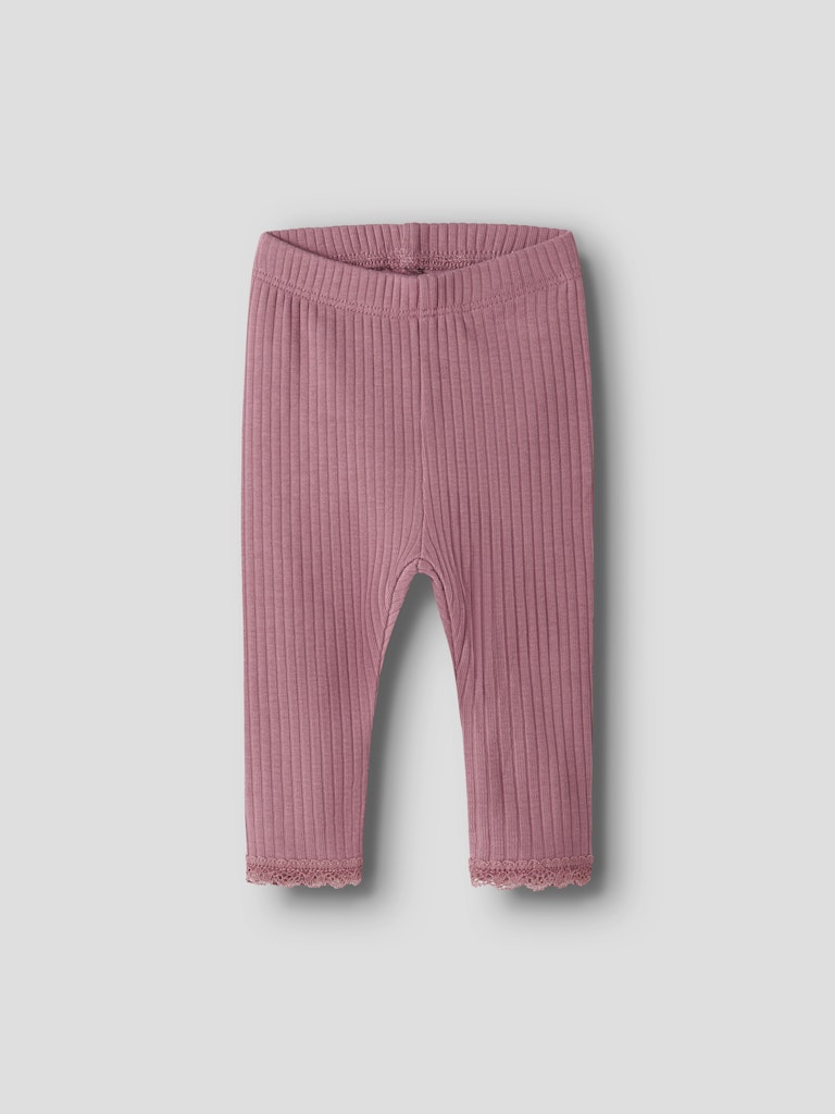 Leggings Hallie Ribbade Enfärgade Rosa