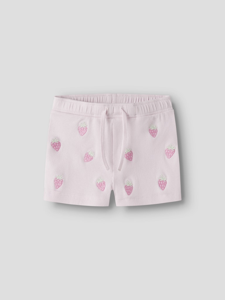 Shorts Ribbade Jolemo Jordgubbar Rosa