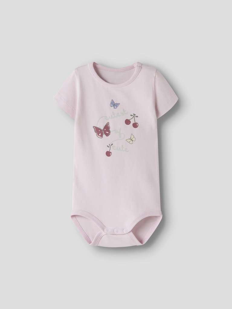 Body Kortärmad Fiane Fjärilar Körsbär Rosa