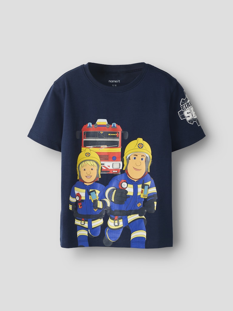 T-shirt Brandman Sam Arson Marinblå
