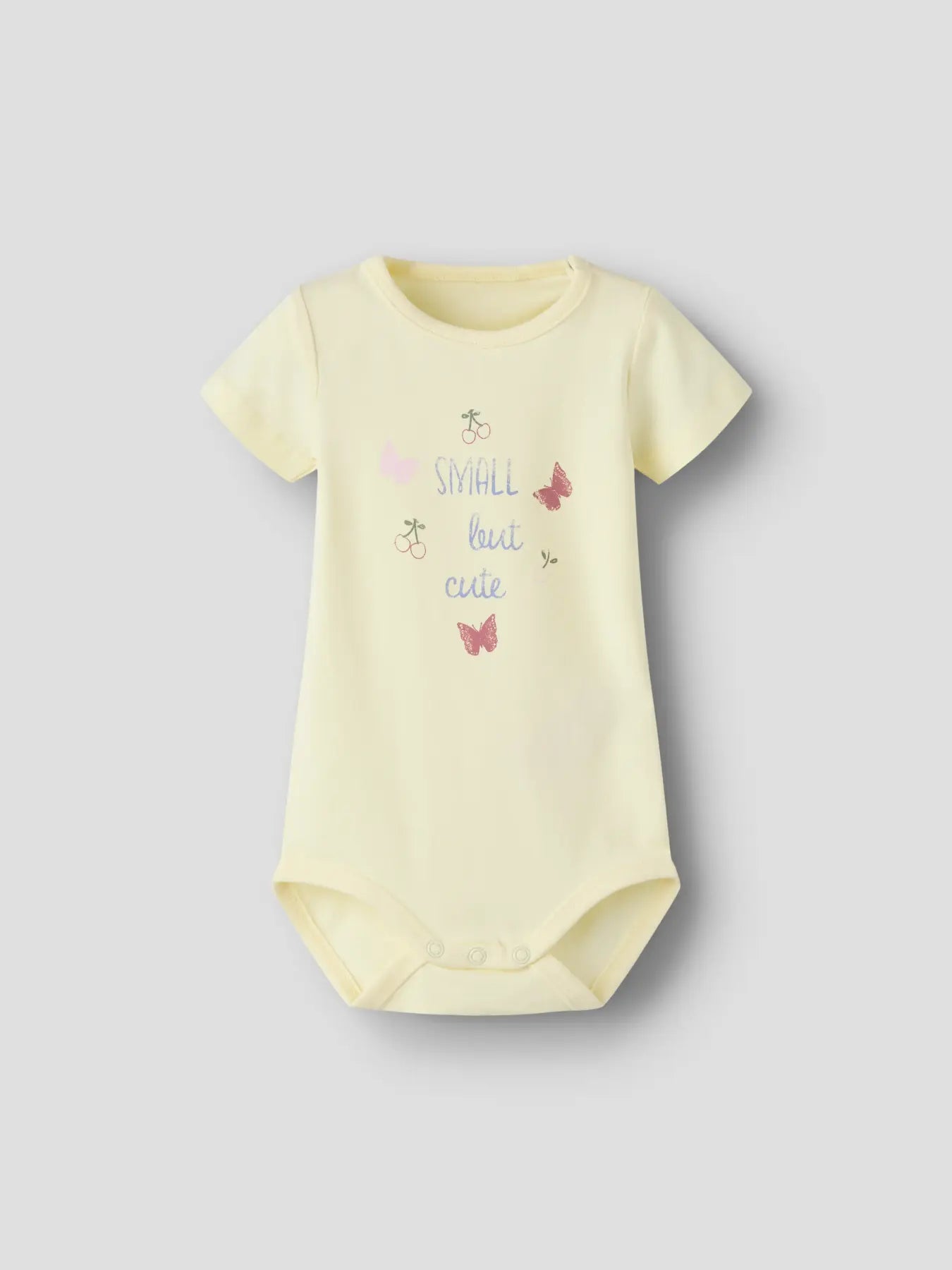 Body Kortärmad Fiane Fjärilar Körsbär Gul