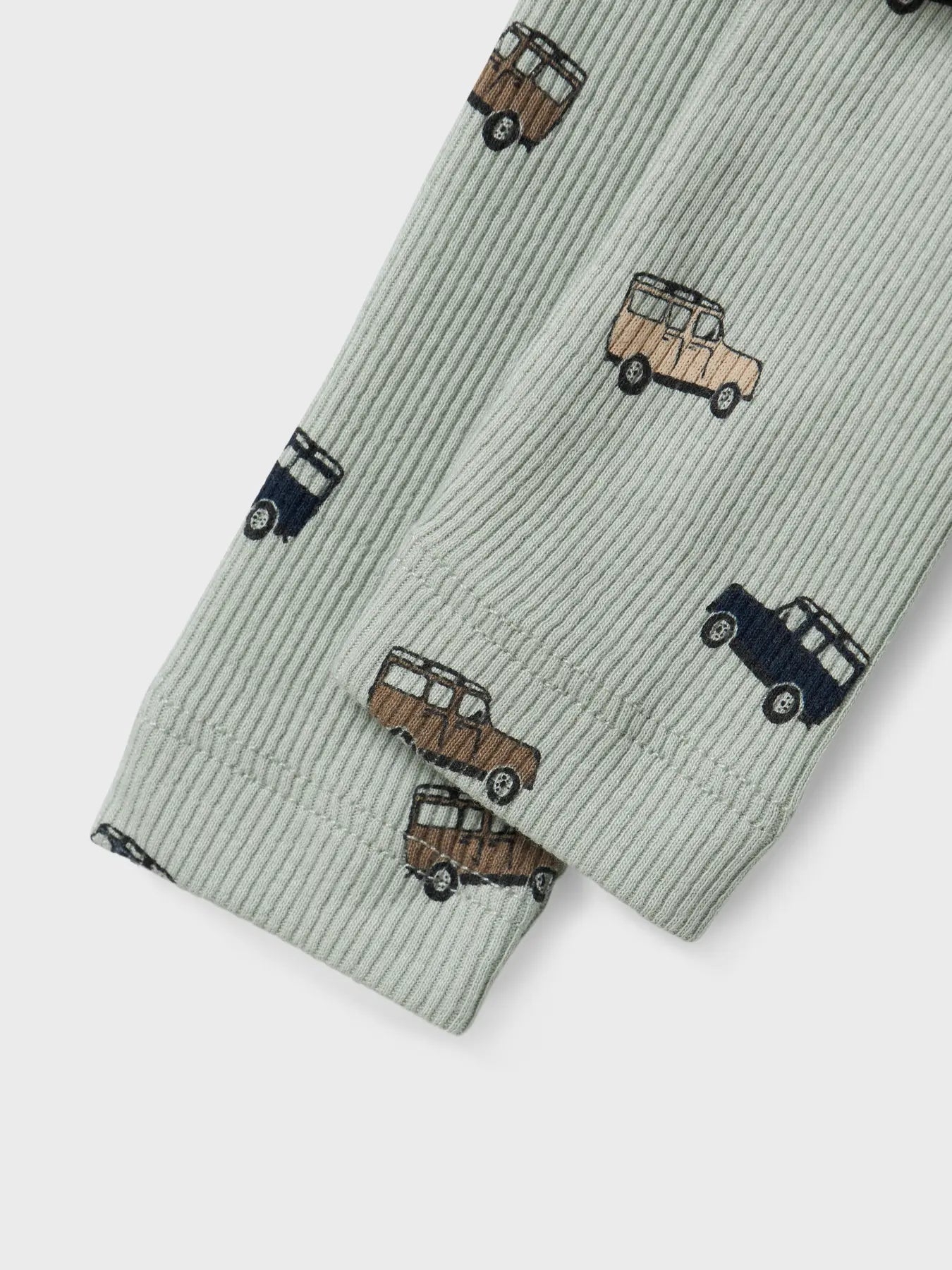 Leggings Bilar Ribbade Hukab Grön