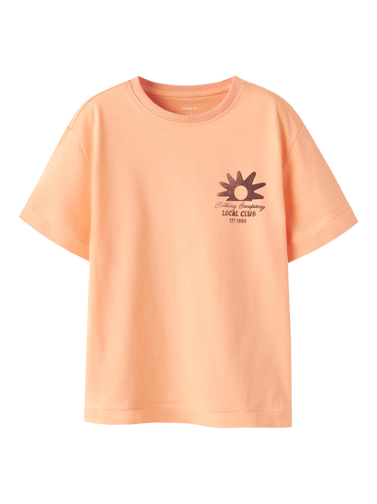 T-shirt Kortärmad Fakim Backprint Orange