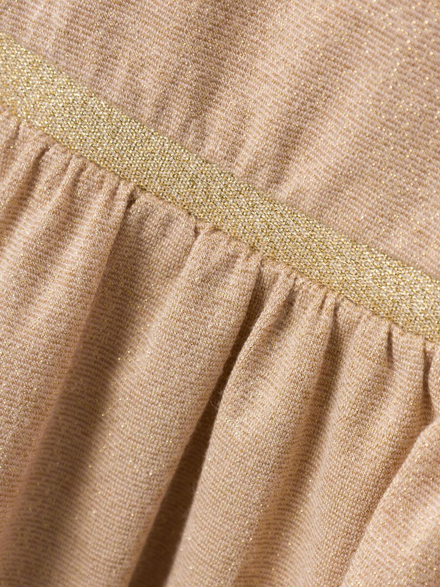 Klänning Sosanna Glitter Guld Beige