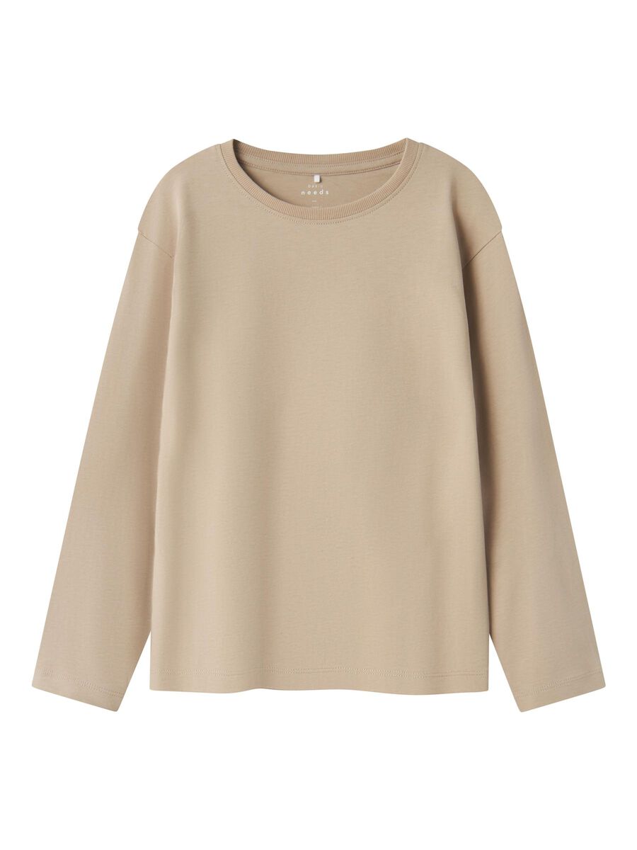 Långärmad T-shirt Vobbo Beige