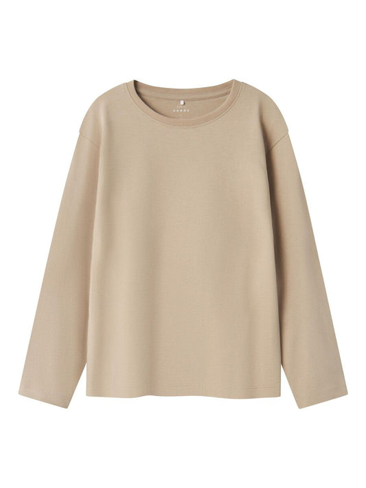 Långärmad T-shirt Vobbo Beige