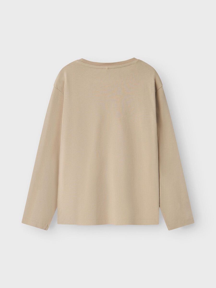 Långärmad T-shirt Vobbo Beige