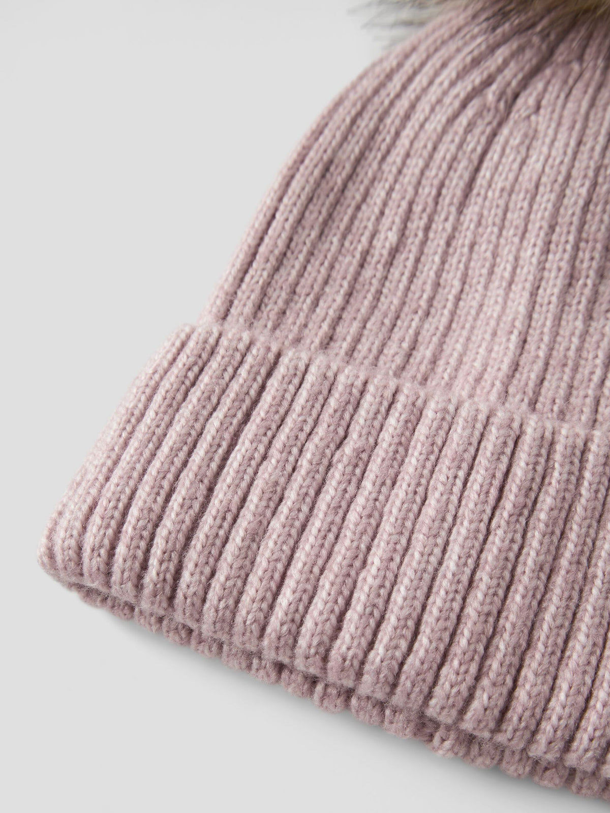 Mössa Mora Stickad Tofs Rosa