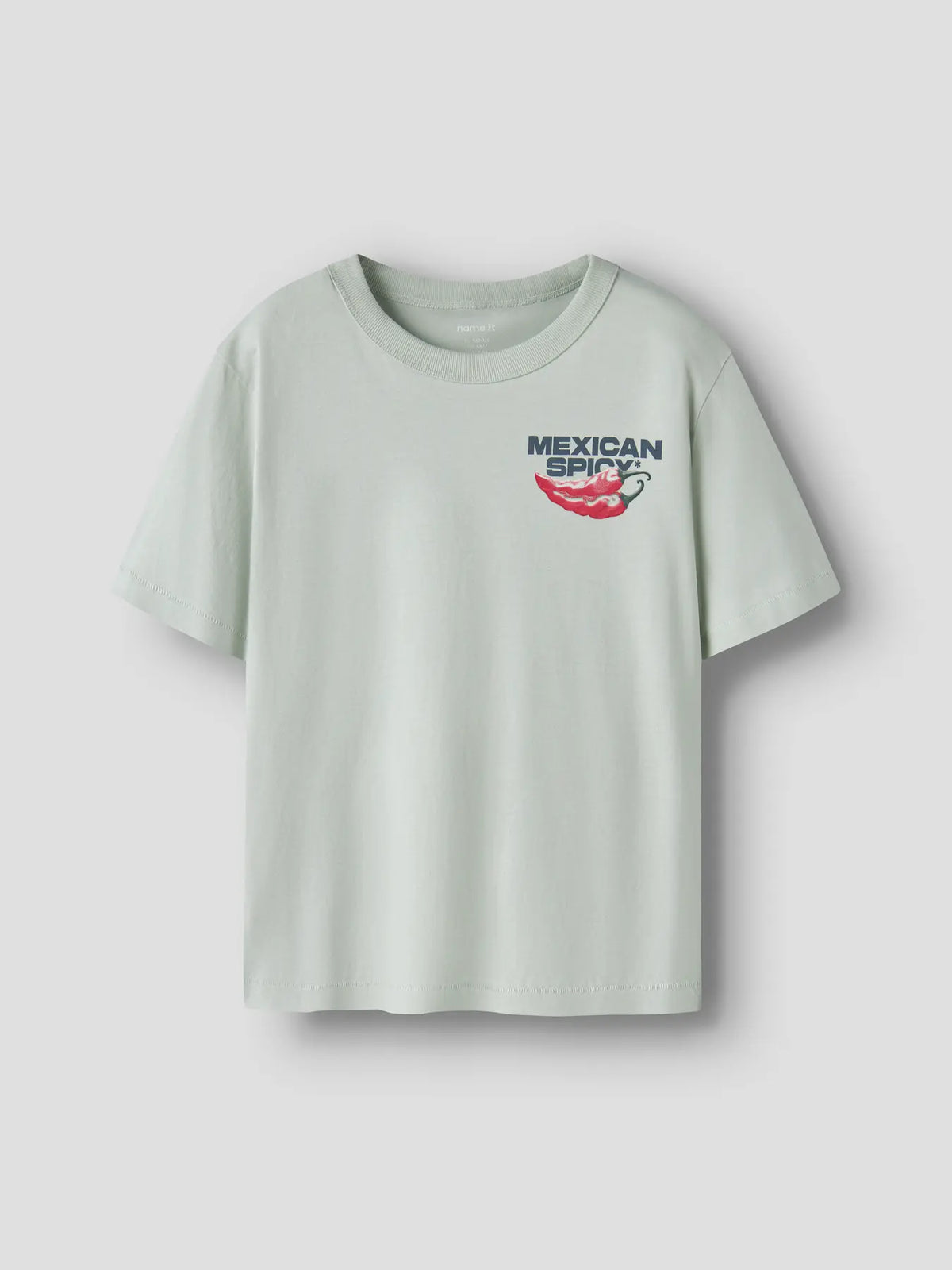 T-shirt Kortärmad Hikko Chili Backprint Grön