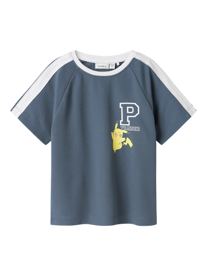 T-shirt Pokémon Pikachu Manak Poly Blå