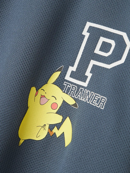 T-shirt Pokémon Pikachu Manak Poly Blå