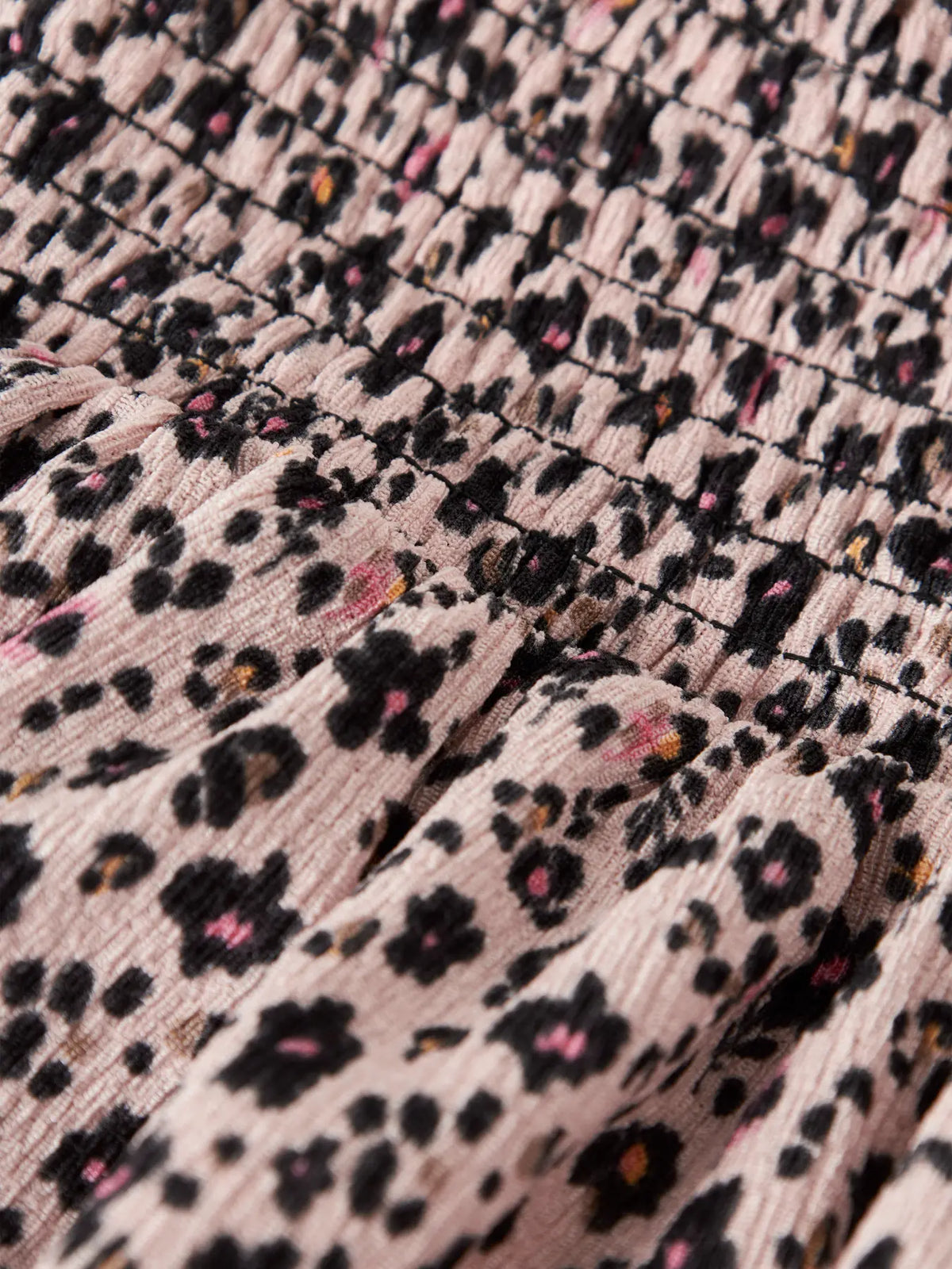 Kjol Fillo Smock Mönstrad Rosa/Svart