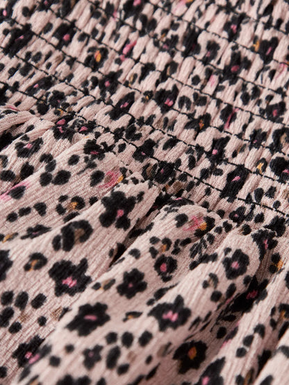 Kjol Fillo Smock Mönstrad Rosa/Svart
